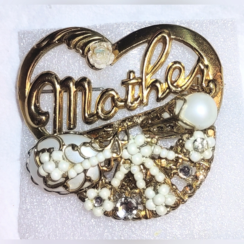 Vintage "Mother" Brooch Modified Design